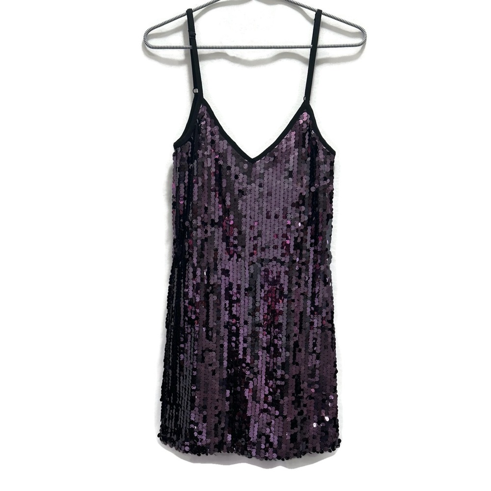 Jealous Purple Sequin Camisole Top size S NWT